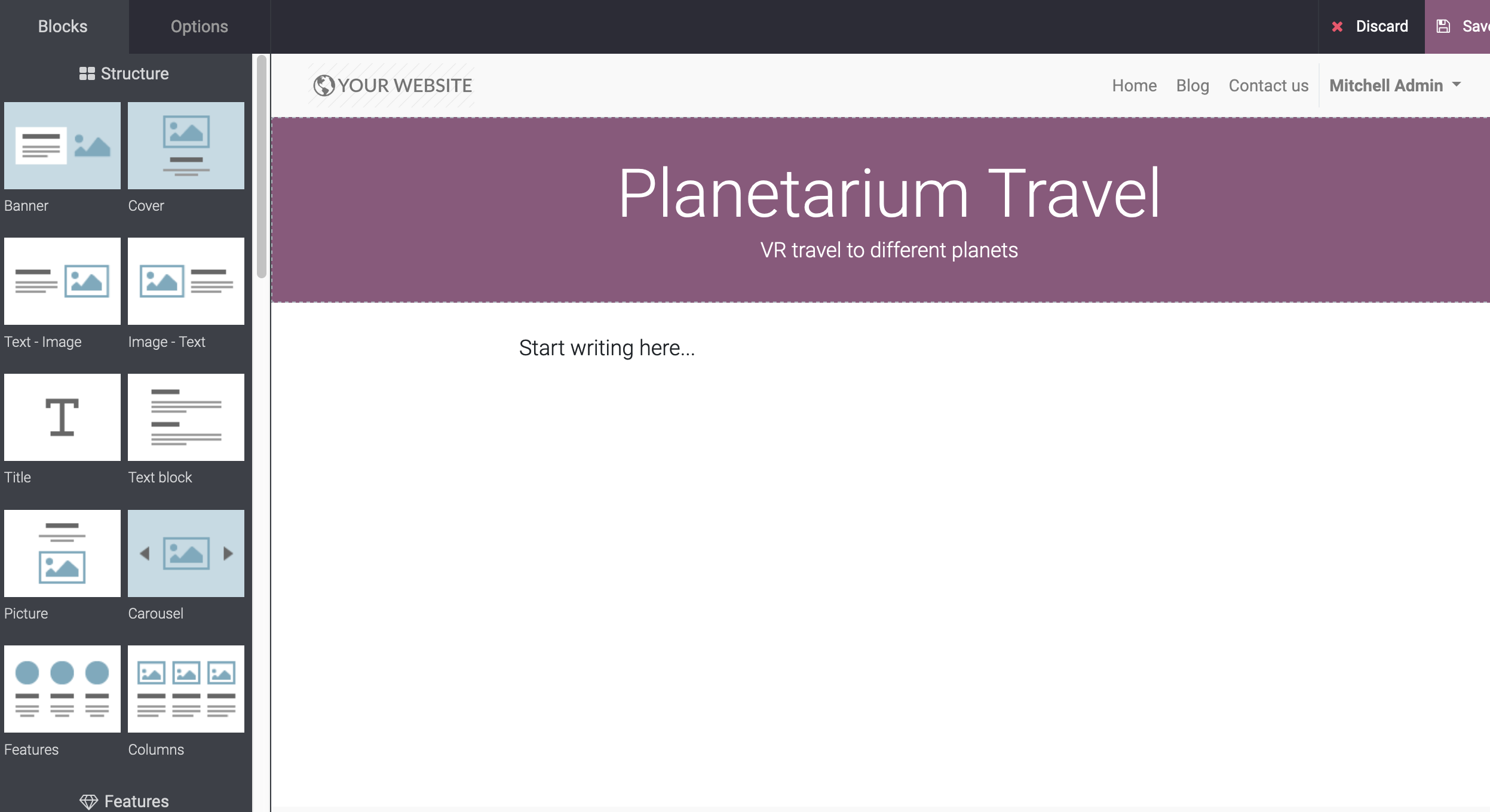 Odoo • Image and Text