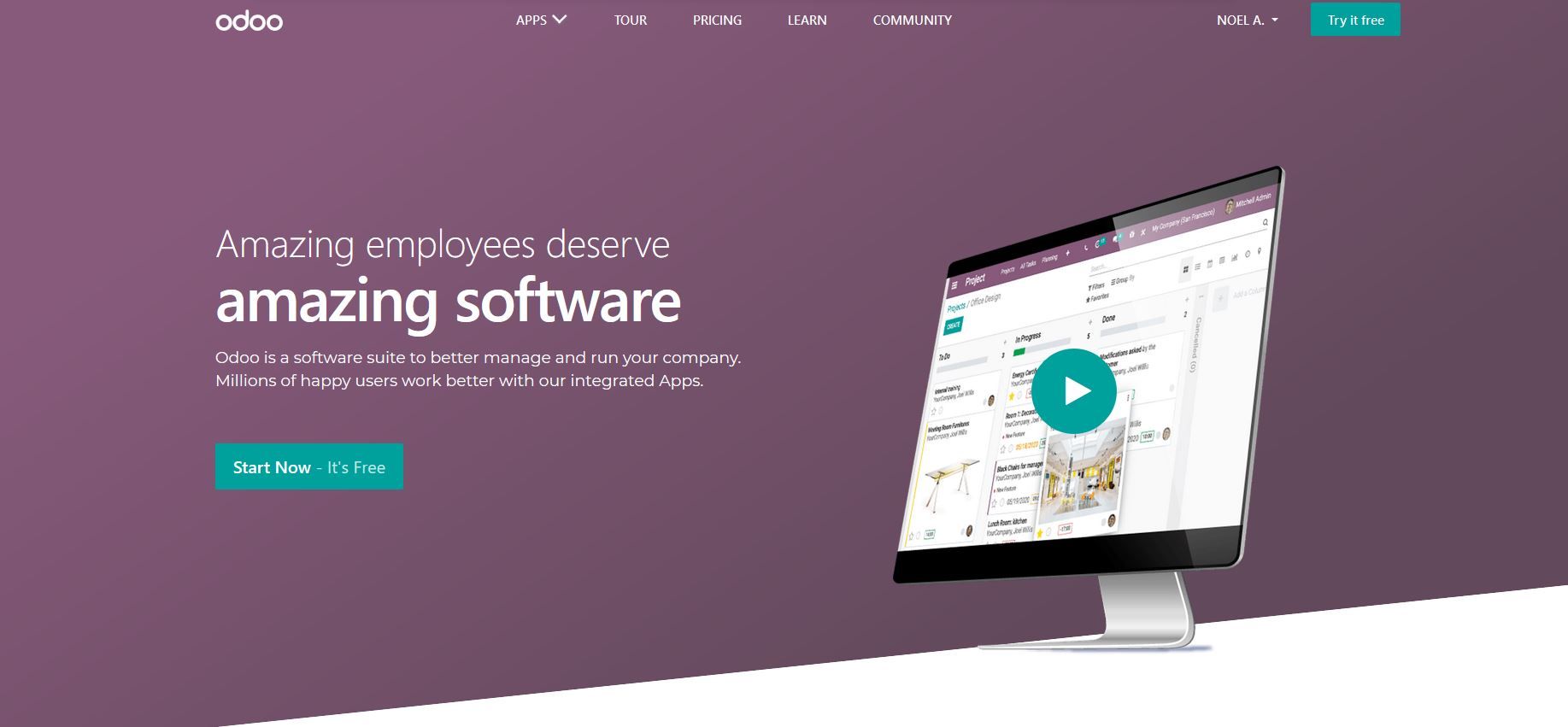 Odoo • Text and Image