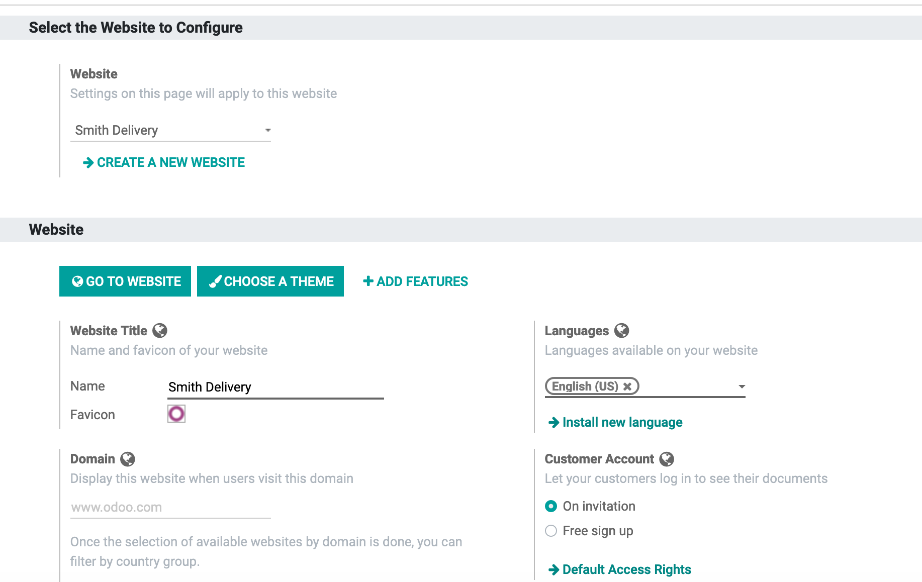 Odoo • Text and Image