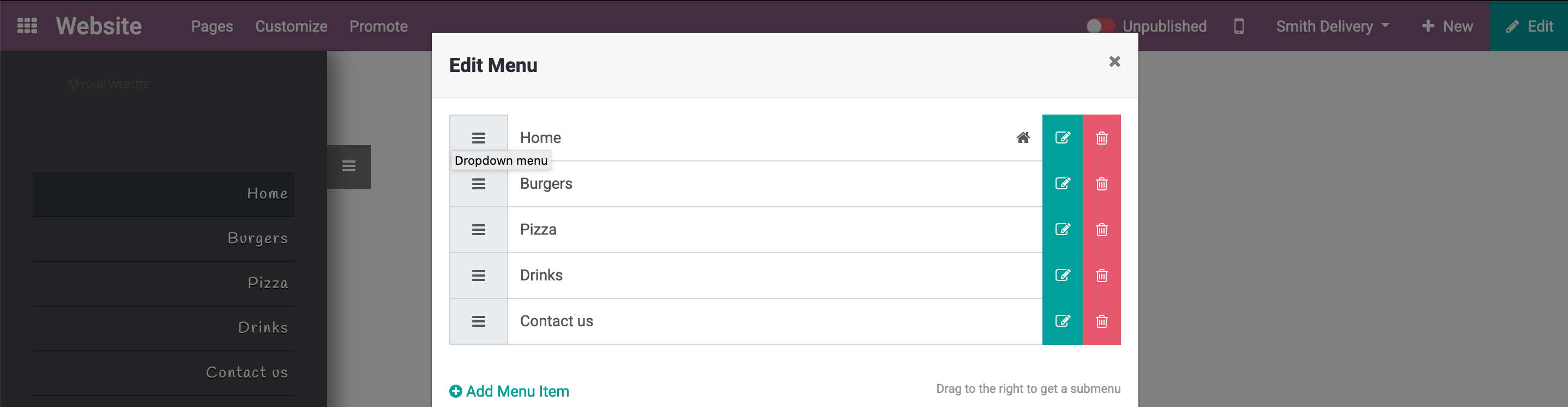 Odoo - Sample 3 for three columns