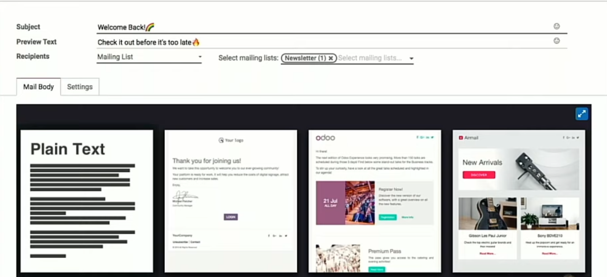 Odoo • Image and Text