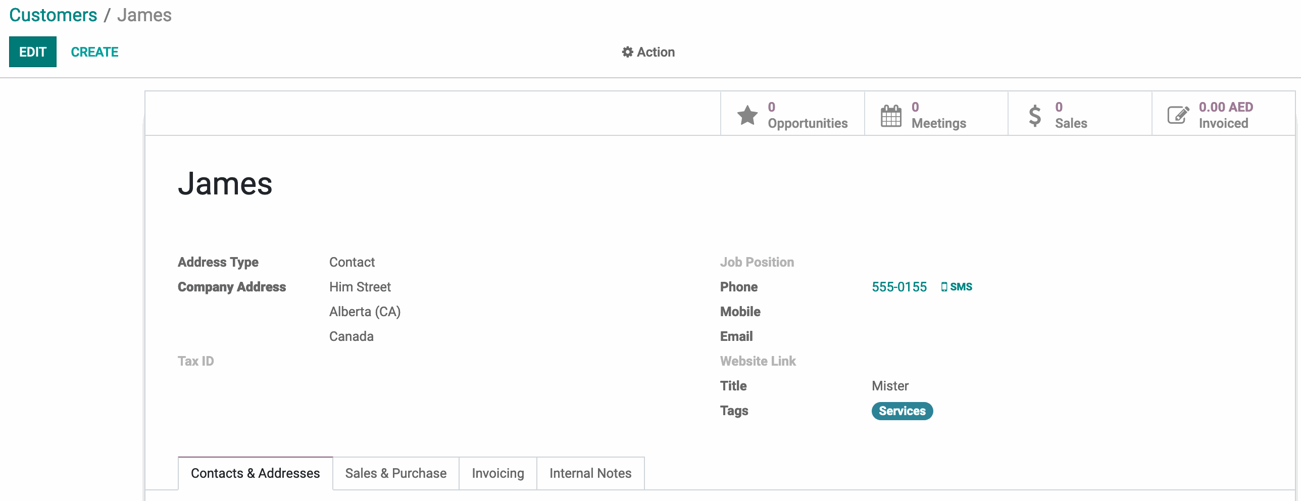 Odoo • Text and Image