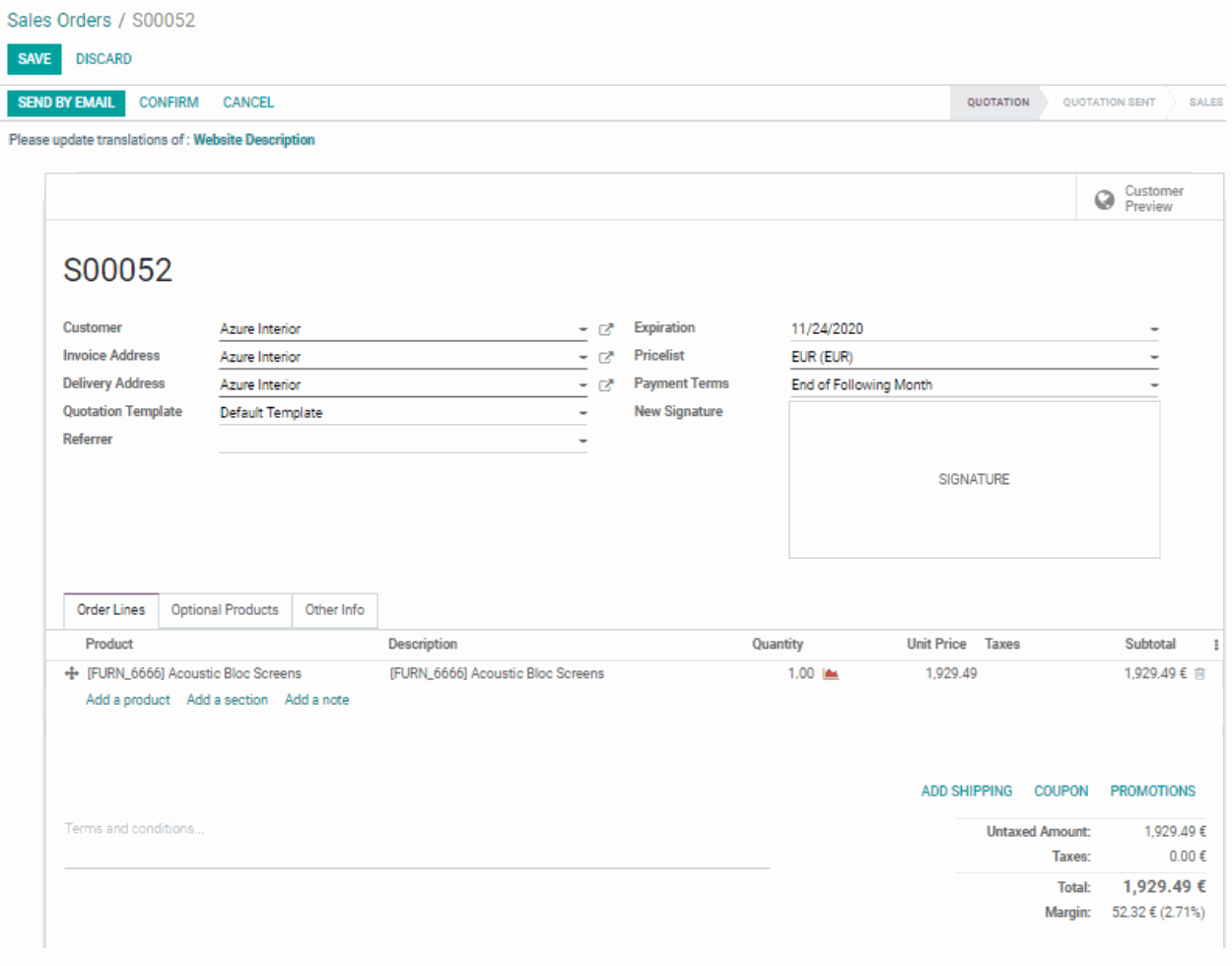 Odoo • Image and Text