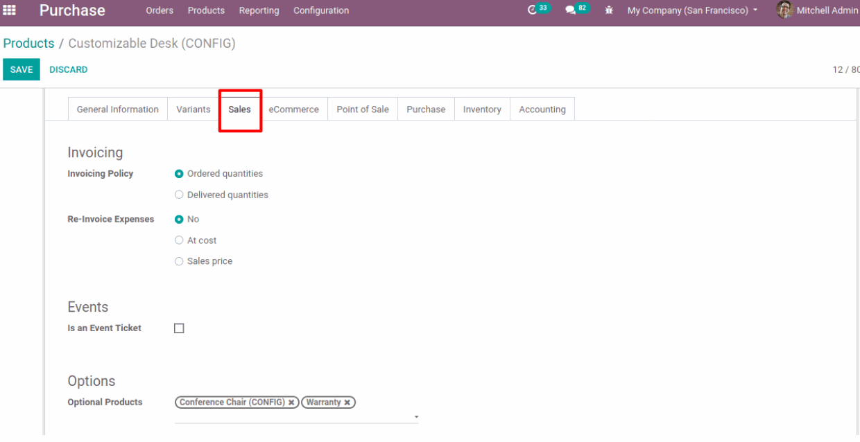 Odoo • Text and Image