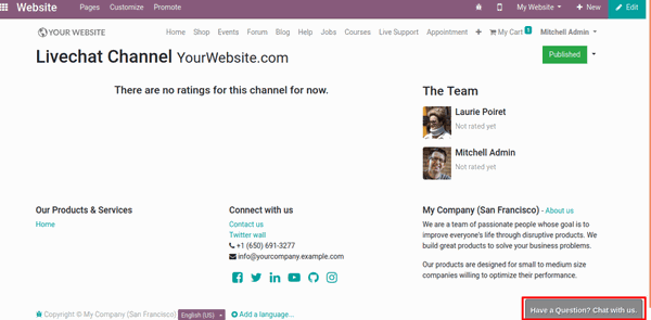 Odoo • Image and Text