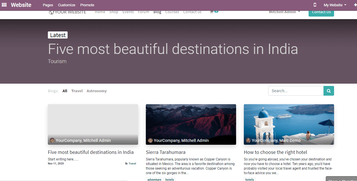 Odoo • A picture with a caption