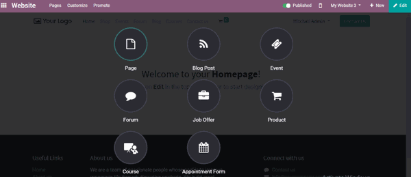 Odoo • Text and Image