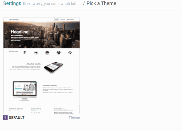 Odoo • Text and Image