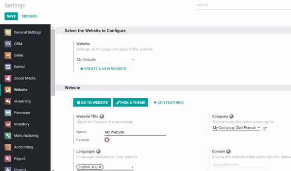 Odoo • Text and Image