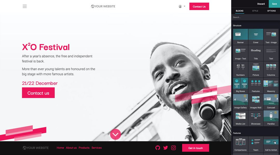Odoo • Text and Image