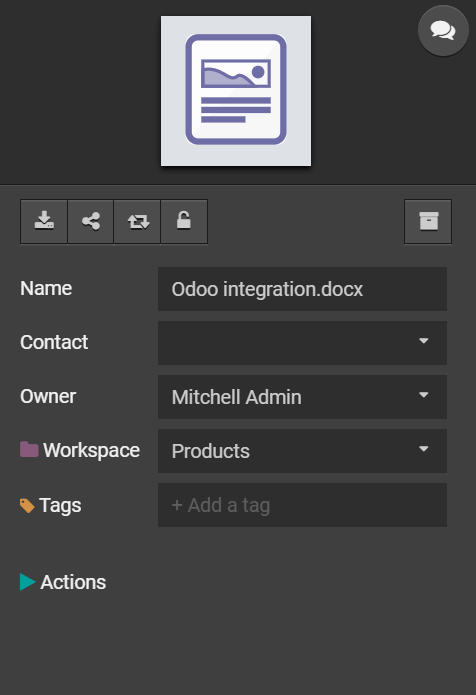 Odoo • A picture with a caption