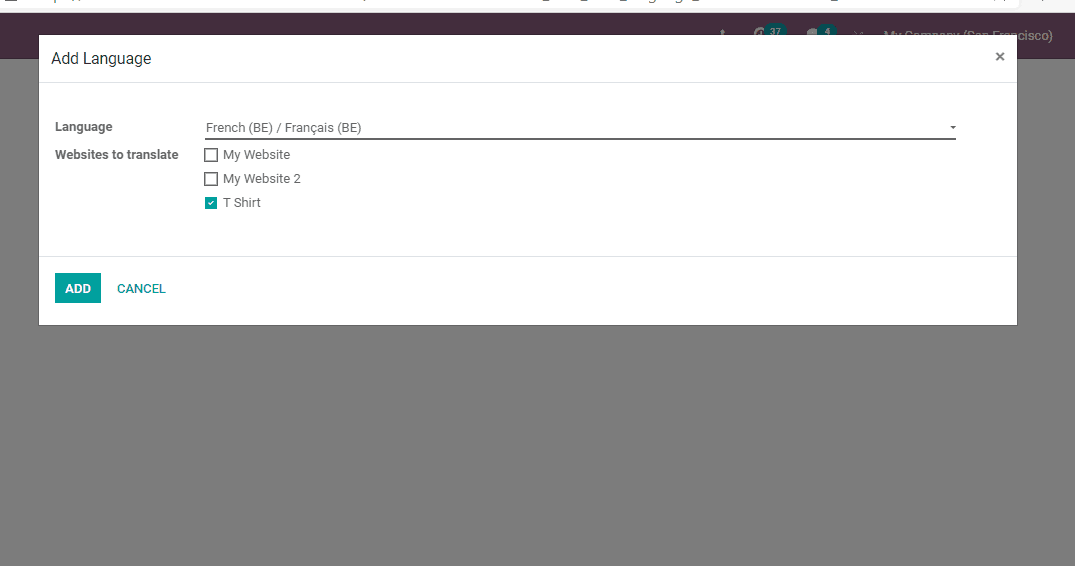 Odoo • A picture with a caption