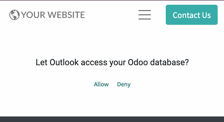 Odoo • A picture with a caption