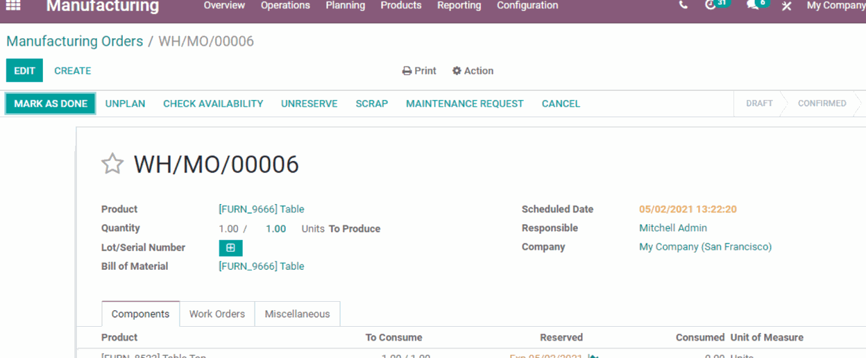 Odoo • A picture with a caption